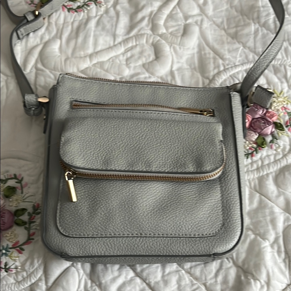 Gray Crossbody Bag